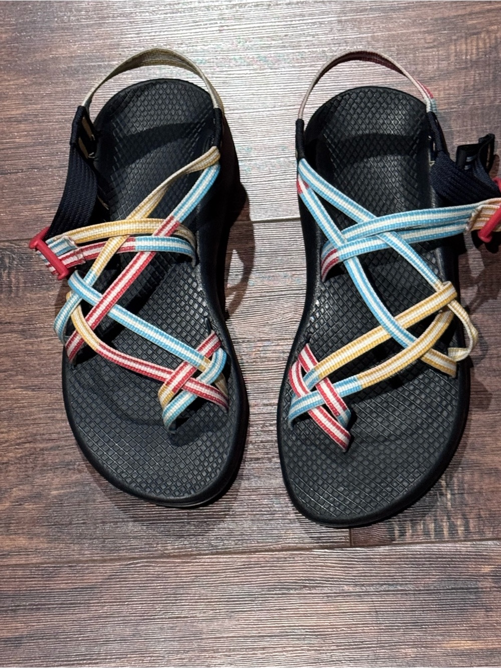Chaco ZX/2 Classic Sandals in the multi-colored "Vary Primary" pattern